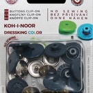 Knoflíky snímatelné montérkové Dressking plast/Fe průměr 17mm (v.17) 10ks/karta